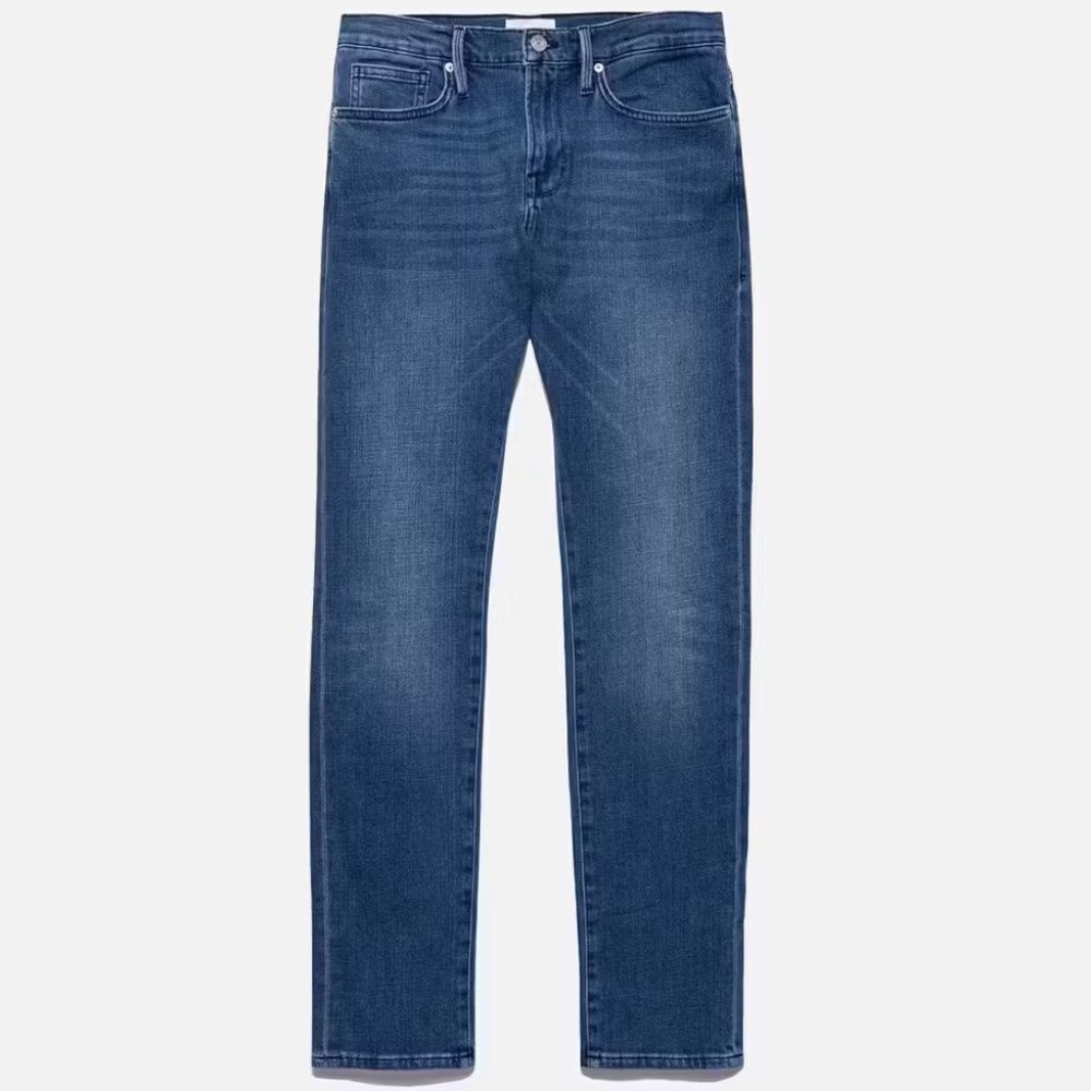 Frame Denim L'homme Slim Fit Straight Leg Jeans Big Sky Wash Sz 38